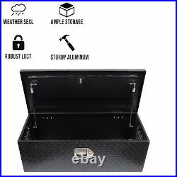 Labwork Aluminum Black Tool Box For Pickup Trailer Truck Storage 30 Inch