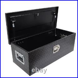 Labwork Aluminum Black Tool Box For Pickup Trailer Truck Storage 30 Inch