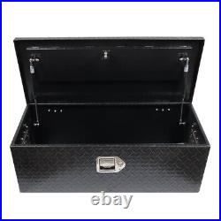 Labwork Aluminum Black Tool Box For Pickup Trailer Truck Storage 30 Inch