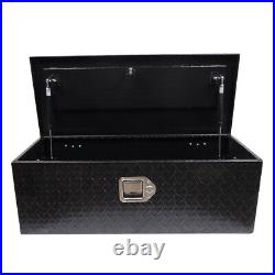 Labwork Aluminum Black Tool Box For Pickup Trailer Truck Storage 30 Inch