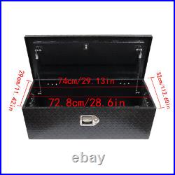 Labwork Aluminum Black Tool Box For Pickup Trailer Truck Storage 30 Inch