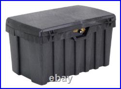 Large 50 Gallon Heavy Duty Black Tuff Bin Lock Tool Box Security Locking Storage