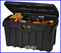 Large 50 Gallon Heavy Duty Black Tuff Bin Lock Tool Box Security Locking Storage Large 50 Gallon Heavy Duty Black Tuff Bin Lock Tool Box Security Locking Storage