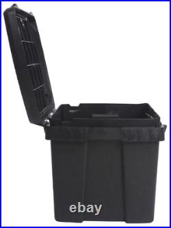 Large 50 Gallon Heavy Duty Black Tuff Bin Lock Tool Box Security Locking Storage Large 50 Gallon Heavy Duty Black Tuff Bin Lock Tool Box Security Locking Storage