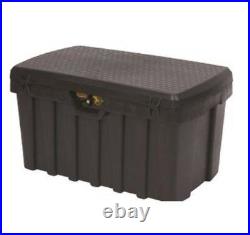 Large 53 Gallon Heavy Duty Black Tuff Bin Lock Tool Box Security Locking Storage