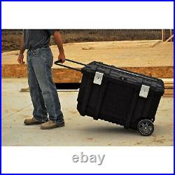 Large Rolling Tool Box Organizer Portable Workshop Cart Storage Bin Chest Case