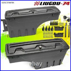 Left & Right Lockable Storage Truck Bed Tool Box Fit For DODGE RAM 1500 3500