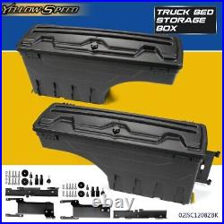 Left & Right Rear Truck Bed Storage Box Toolbox Fit For Ford F150 F-150 15-2020