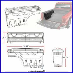 Lockable Storage Box Truck Bed Tool Box Driver Side for Dodge Ram 1500 2500 3500