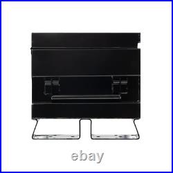 Lockable Storage Chest 32 inch in Black Durable Welded Steel Heavy Duty Tool Box