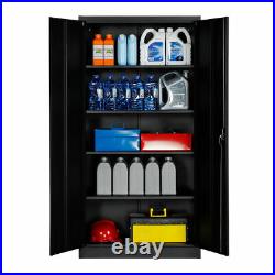 Locking Metal Cabinet 4 Adjustable Shelves Metal Storage Cabinet filing cabinet