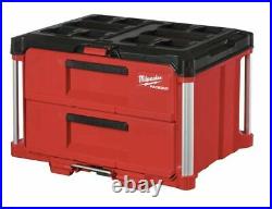 MILWAUKEE 48-22-8442 Packout 50 Lbs. Capacity 2-Drawer Tool Box NEW