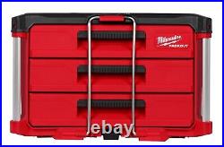 MILWAUKEE 48-22-8443 PACKOUTT 3-Drawer Tool Box