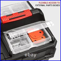 MULTIFUNCTIONAL TOOL BOX PLASTIC Removable Design Storage Portable Suitcase New