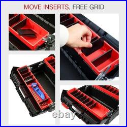 MULTIFUNCTIONAL TOOL BOX PLASTIC Removable Design Storage Portable Suitcase New