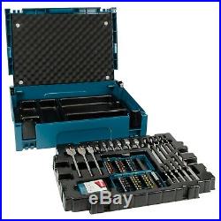 Makita Makpac 66 Piece Drill Screwdriver Accessory Set + Combi Drill Case +Inlay
