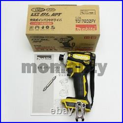 Makita TD172D Impact Driver TD172D Yellow 18V 1/4 Brushless Tool Only with Box