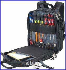 Mechanic Tool Backpack Organizer HVAC 75-Pocket Electrician Bag Box Storage Work