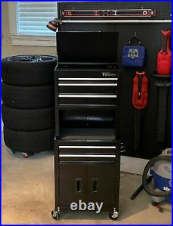 Mechanics 5-Drawer Rolling Tool Storage Boxes Chest & Cabinet Combo with Riser NEW