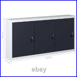 Metal Cabinet Wall Mounted Tool Box Garage Cupboard with Storage Shelf Lockable