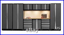 Metal Garage Cabinet Set Storage Shelves Cupboards Work Shop Tool Box Locker Mec