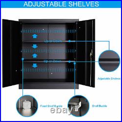 Metal Garage Storage Cabinet Large Steel Tool Cabinets With adjustable Shelves