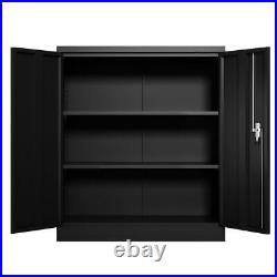 Metal Garage Storage Cabinet Large Steel Tool Cabinets With adjustable Shelves