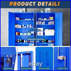 Metal Garage Storage Cabinet with 2 Doors and 5 Adjustable Shelves 71