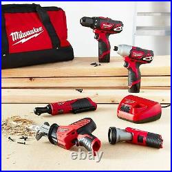 Milwaukee 2498-25 M12 Lithium-Ion Cordless 5-Tool Combo Kit NEW in Box