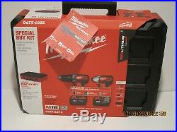 Milwaukee 2697-22PO M18 Compact 2-Tool Combo Kit (3Ah) WithPACKOUT Box NISB F/SHIP