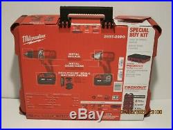 Milwaukee 2697-22PO M18 Compact 2-Tool Combo Kit (3Ah) WithPACKOUT Box NISB F/SHIP