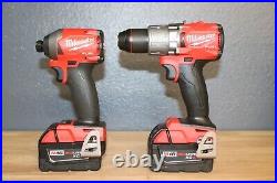 Milwaukee 2997-22 M18 FUEL Li-Ion 2-Tool Combo Kit With 5Ah Batteries OPEN BOX