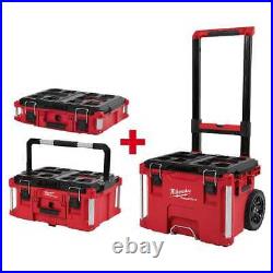 Milwaukee 48-22-8424 PACKOUT 22 in. Rolling Tool Box + Large/Medium Tool Box