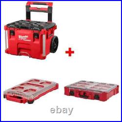 Milwaukee 48-22-8426 PACKOUT Tool Box with 48-22-8436 Organizer & EXTRA Organizer