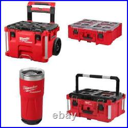 Milwaukee 48-22-8426 Packout Rolling Tool Box with Organizer, Tumbler & Tool Box