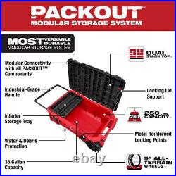 Milwaukee 48-22-8428 PACKOUT 38 in. Rolling Tool Chest with Dual Stack Top, New