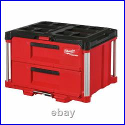 Milwaukee 48-22-8442 PACKOUT 2 Drawer Durable Tool Box with 50lbs Capacity Milwaukee 48-22-8442 PACKOUT 2 Drawer Durable Tool Box with 50lbs Capacity