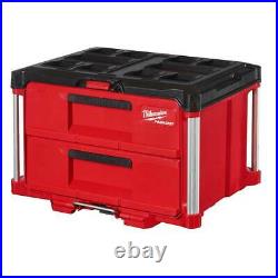 Milwaukee 48-22-8442 PACKOUT 2 Drawer Durable Tool Box with 50lbs Capacity