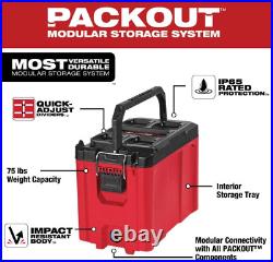 Milwaukee 48-22-8442 PACKOUT Impact Resistant 2-Drawer Tool Box, 50Lbs Capacity