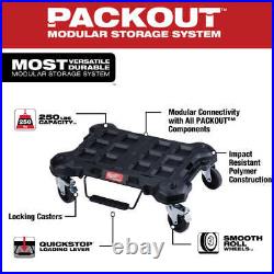 Milwaukee 48-22-8442PO PACKOUT 3 / 2 Drawer Combo Tool Box with Work Top / Dolly