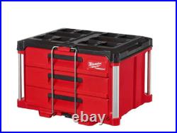 Milwaukee 48-22-8443 PACKOUT 3 Drawer Durable Tool Box w 50lbs Capacity