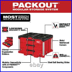 Milwaukee 48-22-8443 PACKOUT 3-Drawer Tool Box BRAND NEW