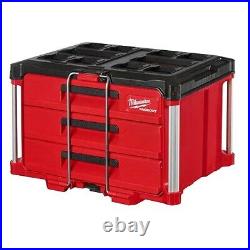 Milwaukee 48-22-8443 PACKOUT 3-Drawer Tool Box with Quick-Adjust Dividers, 50lbs