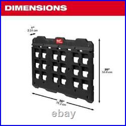 Milwaukee 48-22-8487 PACKOUT Large Wall Plate with 150 lbs. Capacity (4 Pack)
