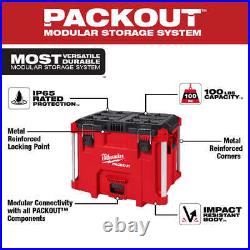 Milwaukee 48-22-84PKIT2 PACKOUT Heavy Duty Polymer Tool Box Combo