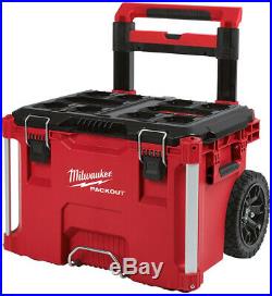 Milwaukee Large Rolling Toolbox on Wheels Packout Travel Storage Job Chest 3 pc