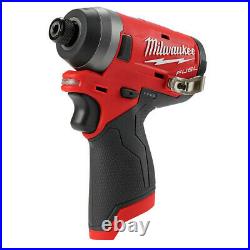 Milwaukee M12 FUEL Hammer Drill & Impact Driver with Tool Box and Bit Set New