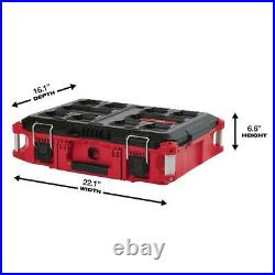 Milwaukee PACKOUT 22 In. Tool Box Modular Portable Storage Organizer Bin Tray