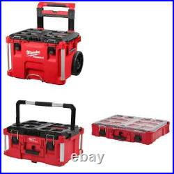 Milwaukee PACKOUT 22 Rolling Tool Box 48-22-8426 (Black/Red)