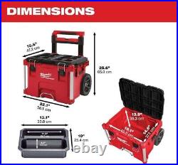 Milwaukee PACKOUT 22 Rolling Tool Box 48-22-8426 (Black/Red)